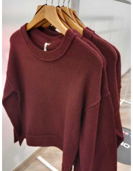 Jersey . ONLHAZEL LS DETAIL O-NECK  BF KNT