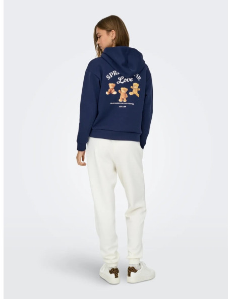 Sudadera capucha oso.ONLRICKY L/S HOOD BOX SWT