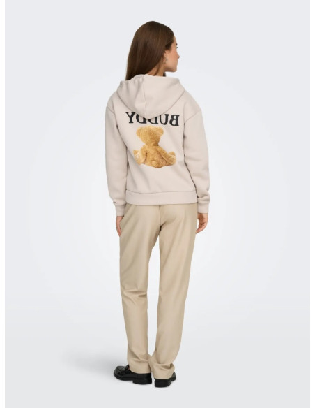 Sudadera capucha oso.ONLRICKY L/S HOOD BOX SWT