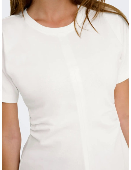 Camiseta  .ONLMARIE LIFE S/S RUCHING TOP JRS NOOS