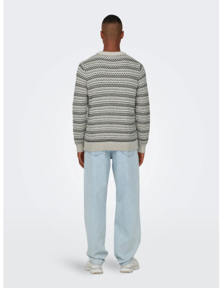 Jersey punto . ONSMUSA REG 3 STRUC CREW KNIT