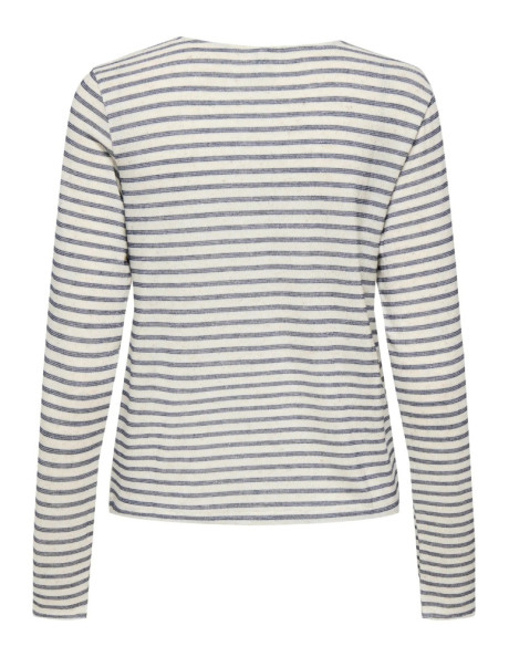 Camiseta manga larga. ONLLYDIA L/S V-NECK STRIPE TOP JRS