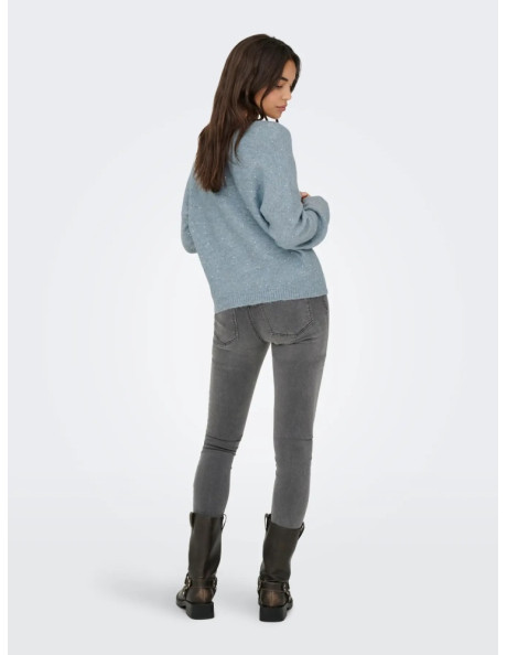 Jersey lentejuela .ONLARIZONA LS SEQUINS V-NECK PUL KNT