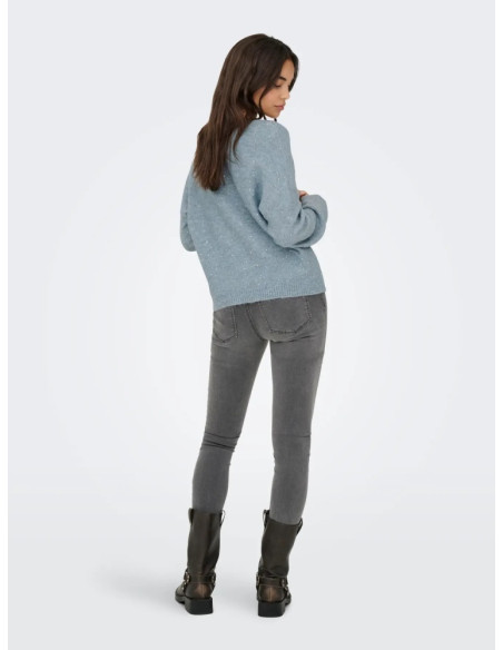 Jersey lentejuela .ONLARIZONA LS SEQUINS V-NECK PUL KNT