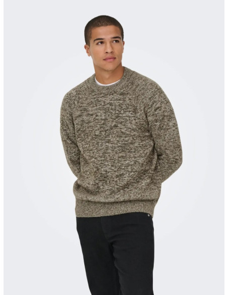 Jersey mezclilla. ONSBERNO RLX LS RAGLAN KNIT