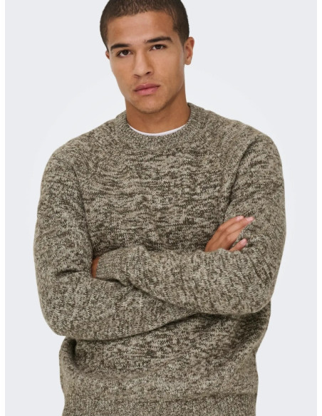 Jersey mezclilla. ONSBERNO RLX LS RAGLAN KNIT