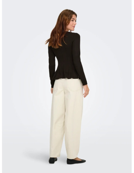 Camiseta punto.ONLKENYA L/S PEPLUM TOP PRI JRS