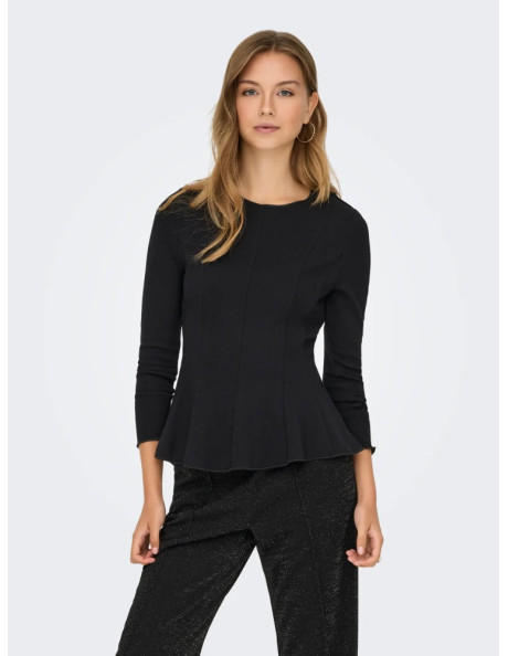 Camiseta punto.ONLKENYA L/S PEPLUM TOP PRI JRS