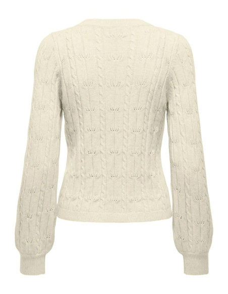 Jersey cuello redondo.ONLKATIA LS STRUCTURE O-NECK PULL CC KNT