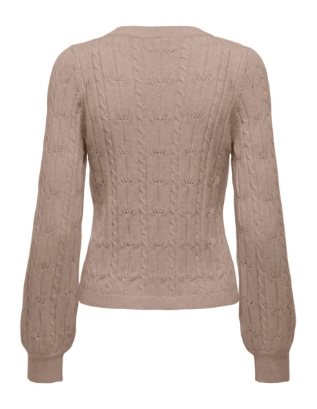 Jersey cuello redondo.ONLKATIA LS STRUCTURE O-NECK PULL CC KNT