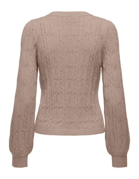 Jersey cuello redondo.ONLKATIA LS STRUCTURE O-NECK PULL CC KNT