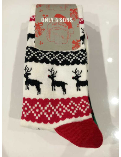 Pack 4 calcetines motivos navidad . ONSXMAS SOCKS 4-PACK CALENDAR