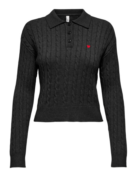 Polo punto . ONLKATIA LS CABLE POLO CC KNT