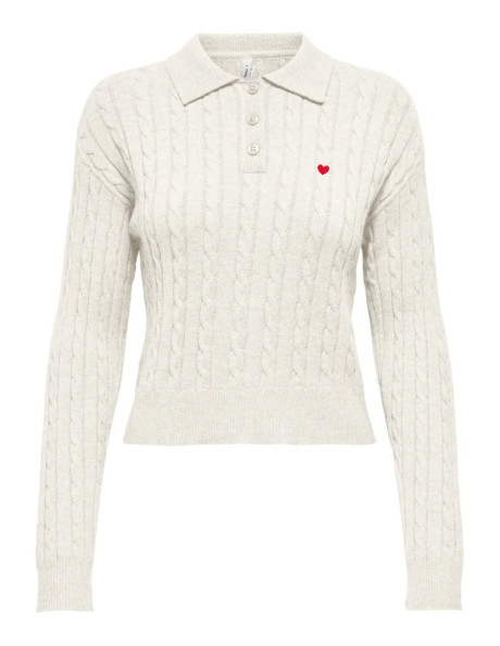 Polo punto . ONLKATIA LS CABLE POLO CC KNT