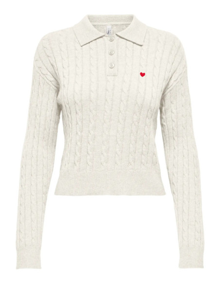 Polo punto . ONLKATIA LS CABLE POLO CC KNT