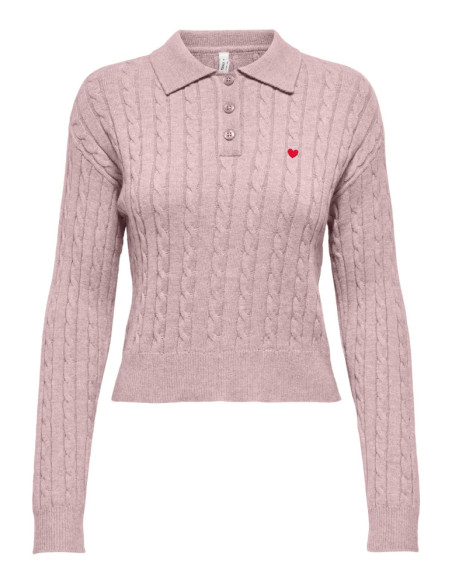 Polo punto . ONLKATIA LS CABLE POLO CC KNT