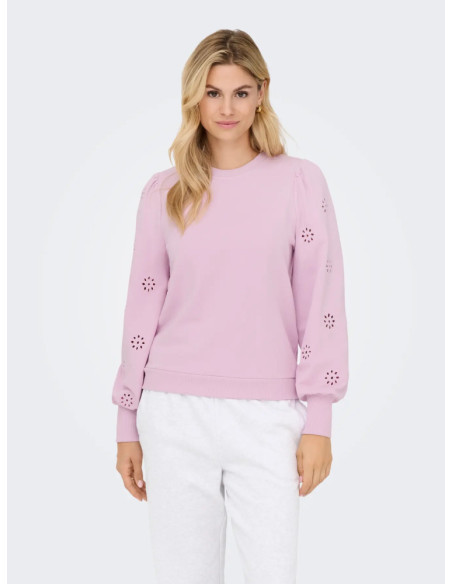 Sudadera. ONLFEMME L/S PUFF EMBROIDERY UB SWT
