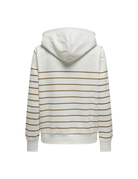 Sudadera corazón pecho . ONLADELLE L/S STRIPE HOOD CS SWT