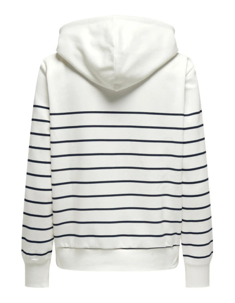 Sudadera corazón pecho . ONLADELLE L/S STRIPE HOOD CS SWT