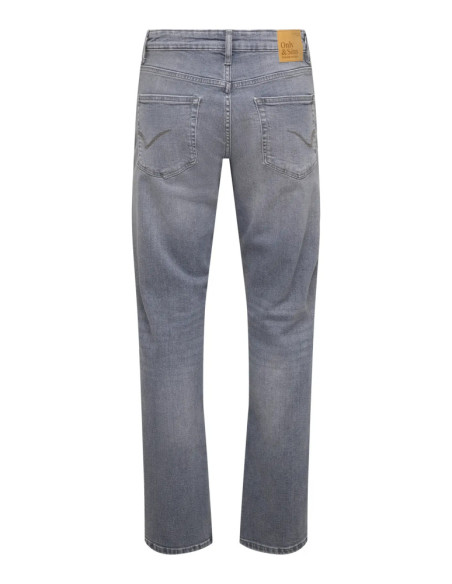 Pantalón gris regular . ONSWEFT REG. JAX  LMG 7007 TAI DNM NOOS