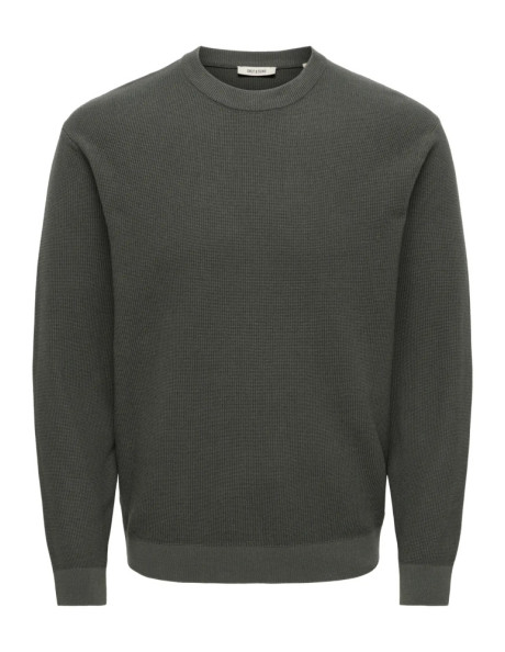 Jersey liso punto . ONSTONY DS 12 LS WAFFLE CREW KNIT NOOS