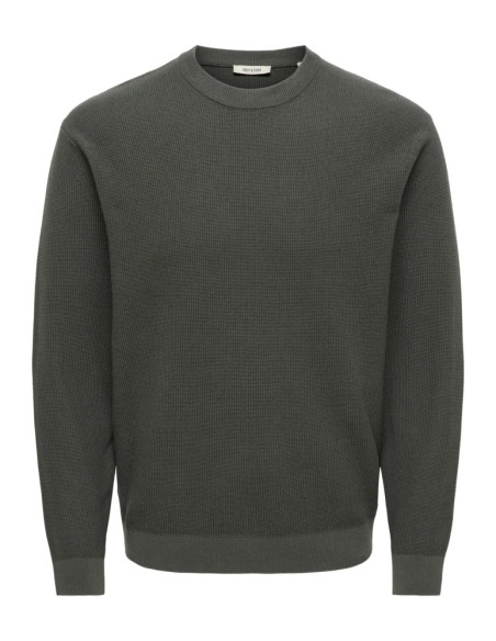 Jersey liso punto . ONSTONY DS 12 LS WAFFLE CREW KNIT NOOS