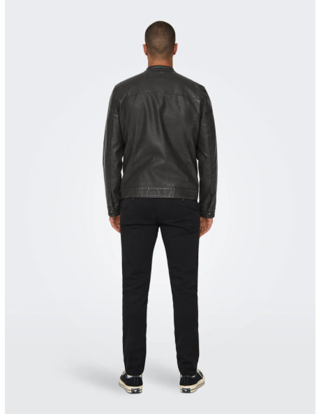 Cazadora polipiel. ONSMIKE PU RACER JACKET OTW VD