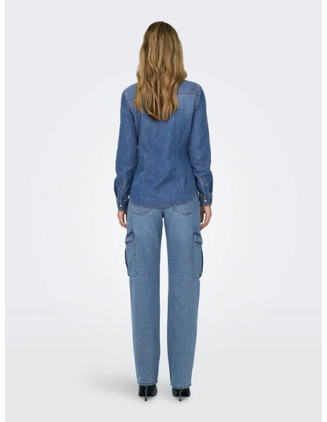 Camisa vaquera . ONLALEXA L/S DNM SHIRT ANA NOOS