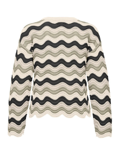 Jersey  estructura  . ONLASA LS WAVE STRUCTURE O-NECK CC KNT