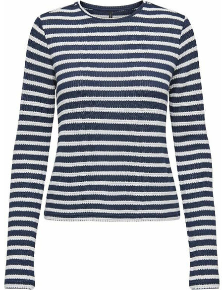 Top rayas  . ONLBIRGITTE L/S O-NECK TOP JRS