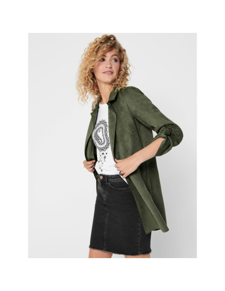 Abrigo antelina.  ONLJOLINE FAUX SUEDE COAT CC OTW