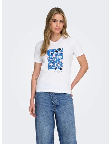 Camiseta . ONLKITA REG S/S PRINT TOP NOOS