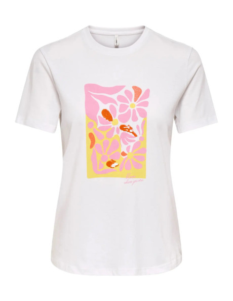 Camiseta . ONLKITA REG S/S PRINT TOP NOOS
