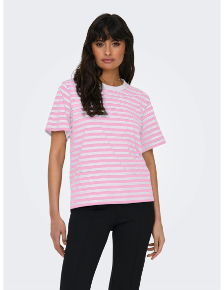Camiseta rayas .ONLLIVINA S/S STRIPE TEE JRS NOOS