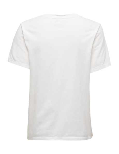 Camiseta cuello V . ONLLUCY S/S V-NECK PRINT TOP CS JRS