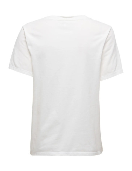 Camiseta cuello V . ONLLUCY S/S V-NECK PRINT TOP CS JRS