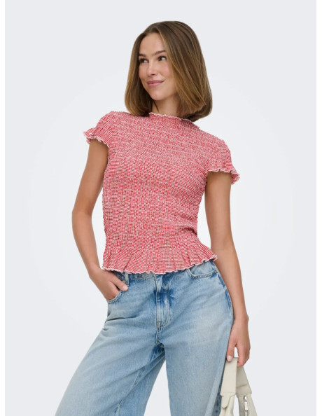 ONLCELLE CAP SMOCK BOATNECK TOP JRS