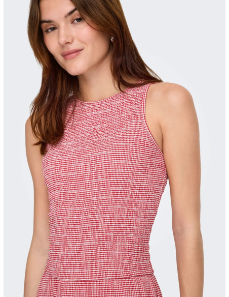 Vestido de cuadros. ONLCELLE S/L SMOCK DRESS JRS .