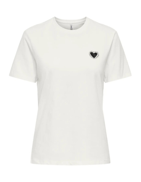 Camiseta corazón  .ONLALMA S/S HEART TEE JRS OUTLET