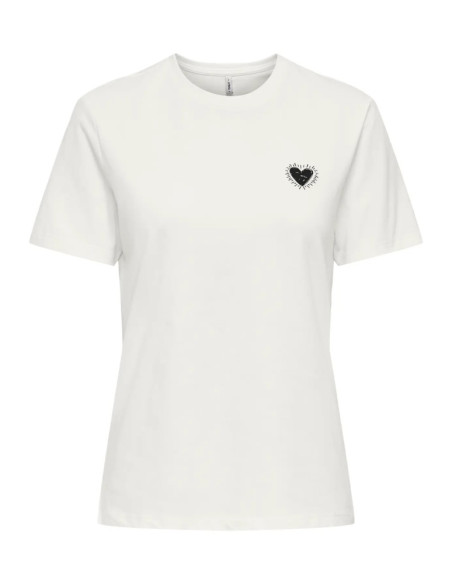 Camiseta corazón  .ONLALMA S/S HEART TEE JRS OUTLET