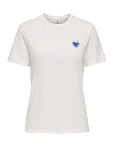 Camiseta corazón  .ONLALMA S/S HEART TEE JRS OUTLET
