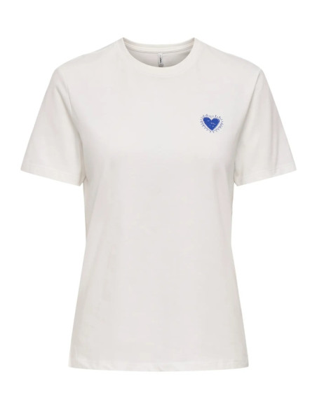 Camiseta corazón  .ONLALMA S/S HEART TEE JRS OUTLET