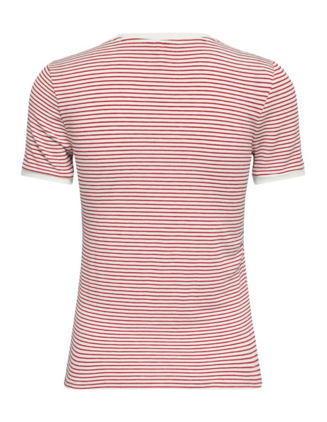Camiseta rayas  .ONLTINE S/S V-NECK REG TOP JRS