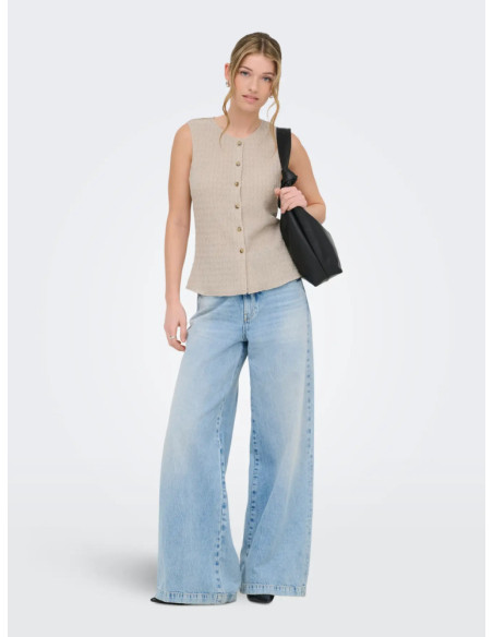 Top. ONLILSE S/L STRUCTURE VEST JRS NOOS