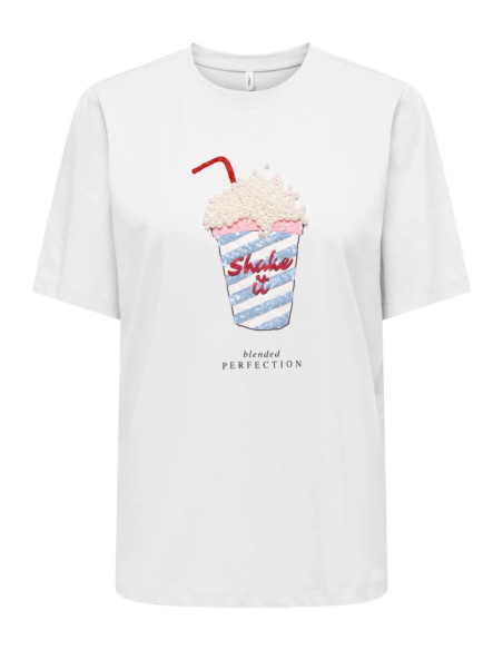 Camiseta popcorn .ONLBURST S/S POPCORN TOP BOX JRS
