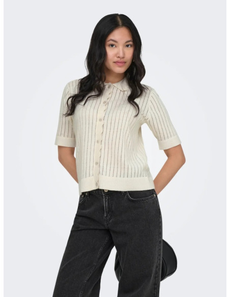 Cárdigan manga corta.ONLELMA POLO S/S CARDIGAN KNT NOOS
