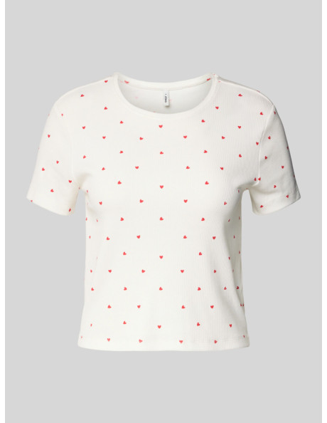 Camiseta cortita . ONLFENJA S/S AOP TOP JRS NOOS