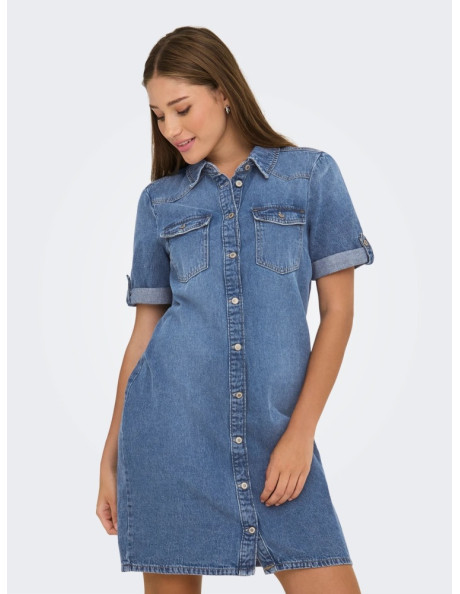 Vestido vaquero. ONLLISA S/S DNM DRESS GUA NOOS