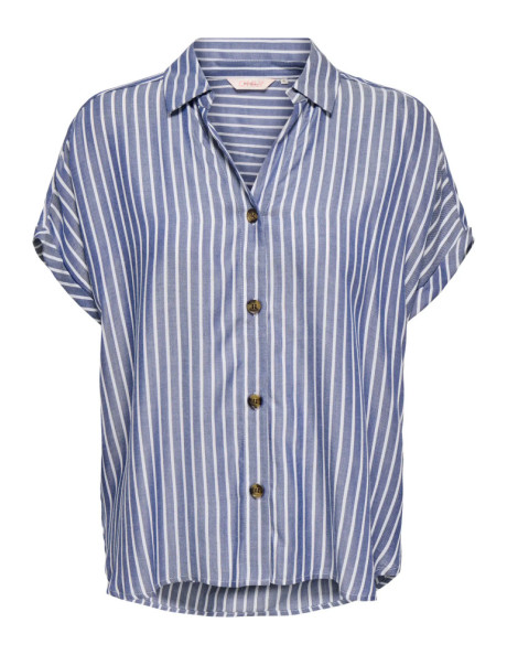 ONLGIBSI-PUORI SS V-NECK SHIRT WVN