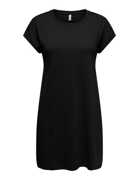 Vestido básico algodón .ONLBLOOM S/S FOLD UP DRESS JRS